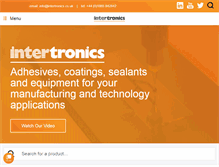 Tablet Screenshot of intertronics.co.uk